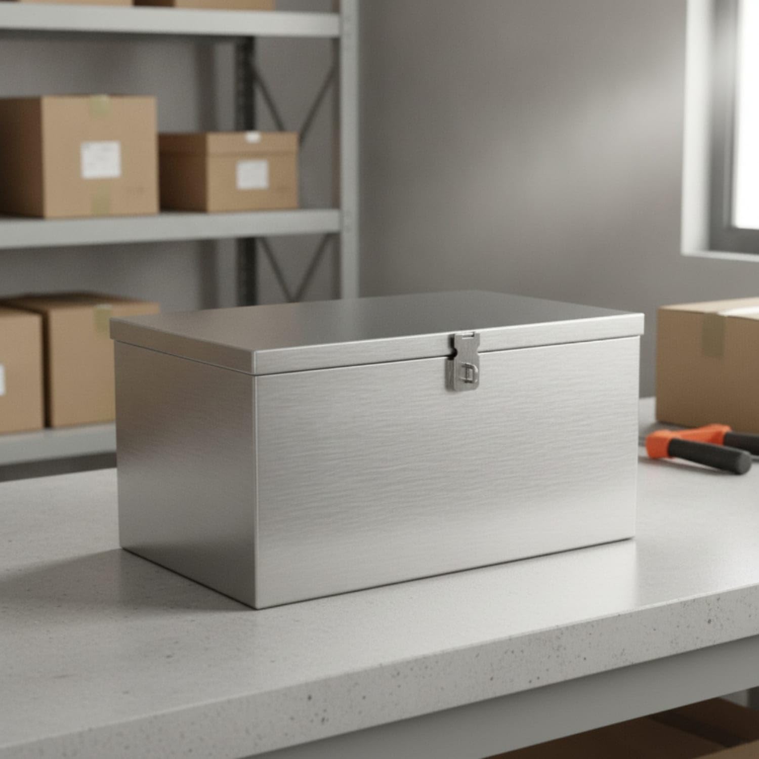 ZOOMELLA Customizable Stainless Steel Storage Box Sturdy Hardware